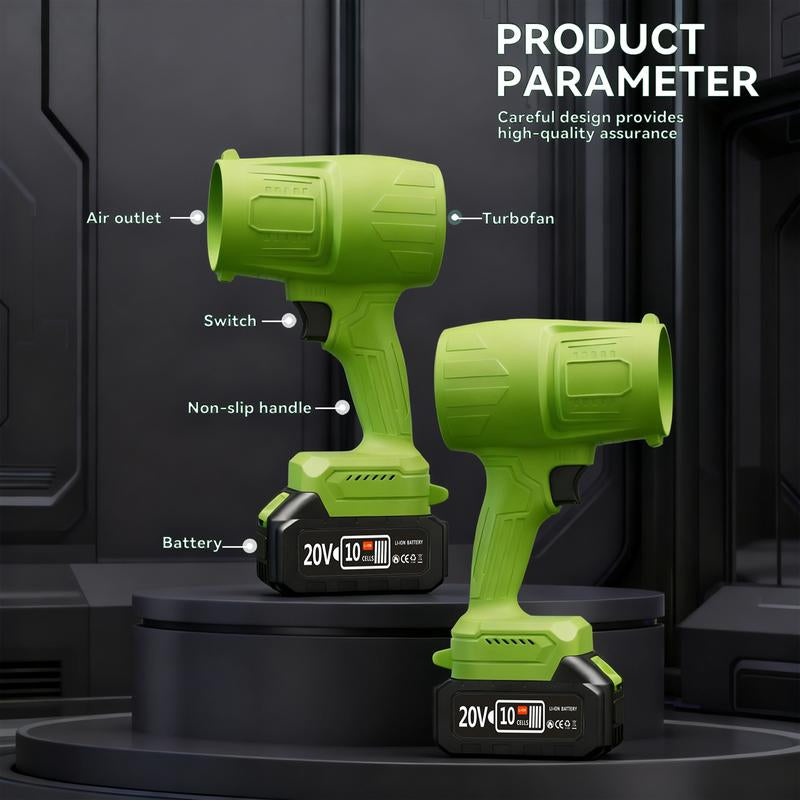 Turbojet Leafblower Leaf Blower Violent Turbo Fan Pure Copper Motor Cordless Turbo Power Air Duster Home Improve Garden Maintain Leaf Removal Manual Operation