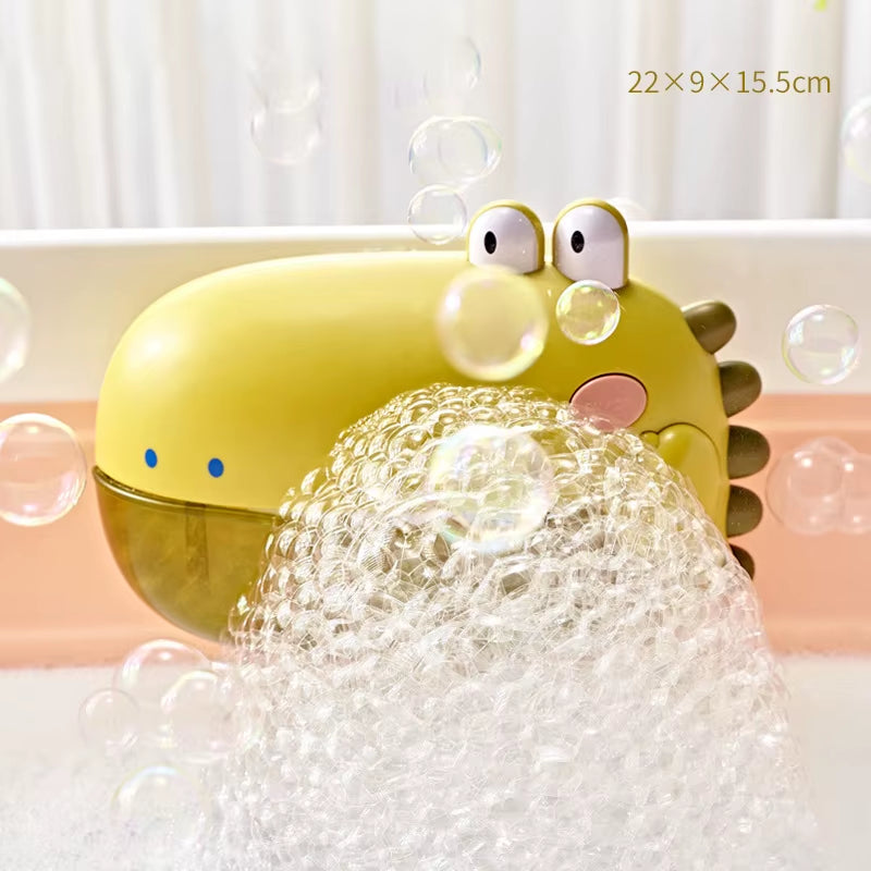 Baby Bath Toys for Kids Music Dinosaur Bubble Machine Bath Toys Bathtub Soap Automatic Bubble Maker Toys Baby Bathroom Toy