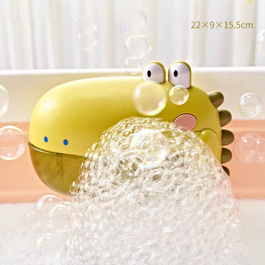 Baby Bath Toys for Kids Music Dinosaur Bubble Machine Bath Toys Bathtub Soap Automatic Bubble Maker Toys Baby Bathroom Toy