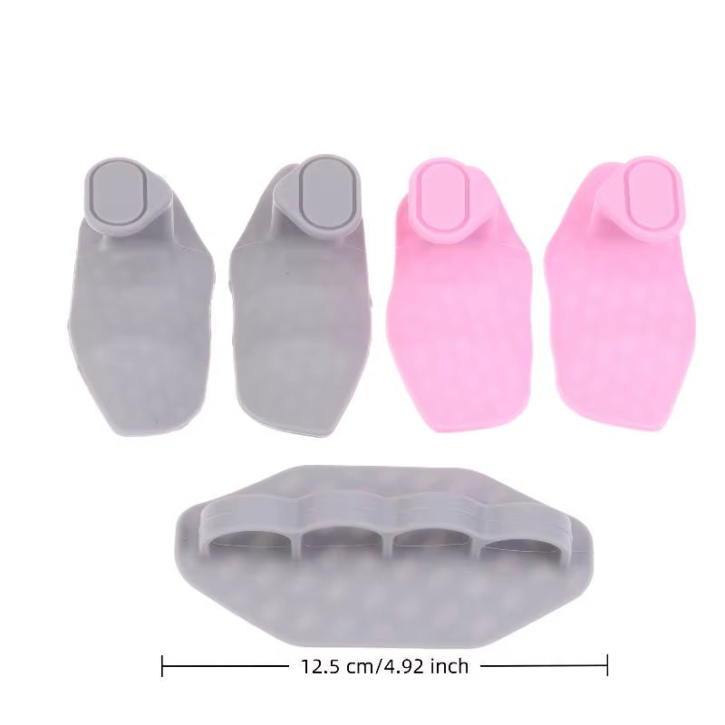 2Pcs Gym Grips Anti-Slip Grip Weightlifting Glove Portable Finger Trainer Comfort Workout Grips for Dumbbell Lifting Exercise