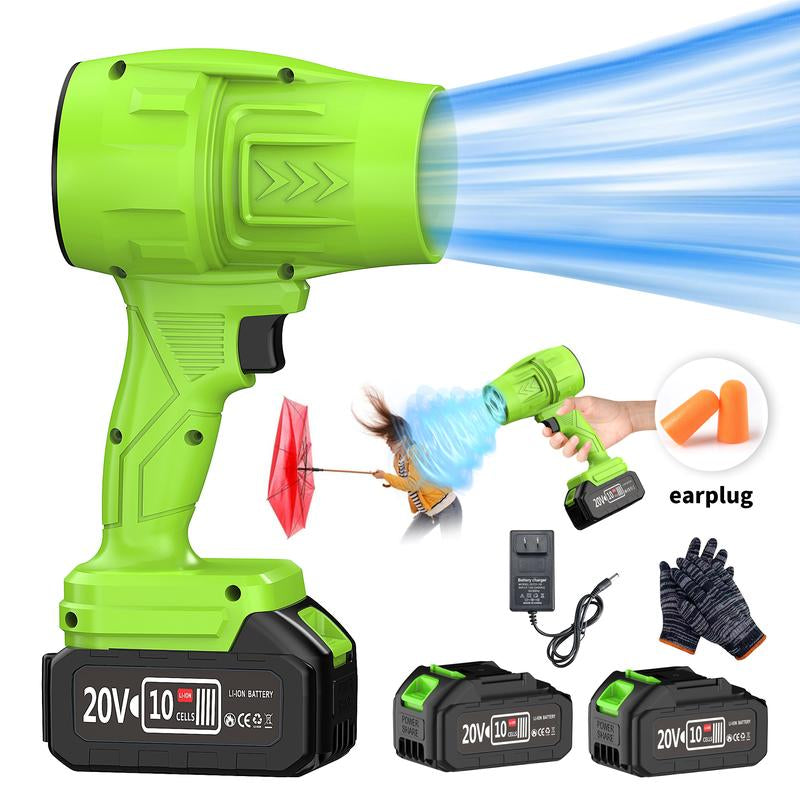 Turbojet Leafblower Leaf Blower Violent Turbo Fan Pure Copper Motor Cordless Turbo Power Air Duster Home Improve Garden Maintain Leaf Removal Manual Operation