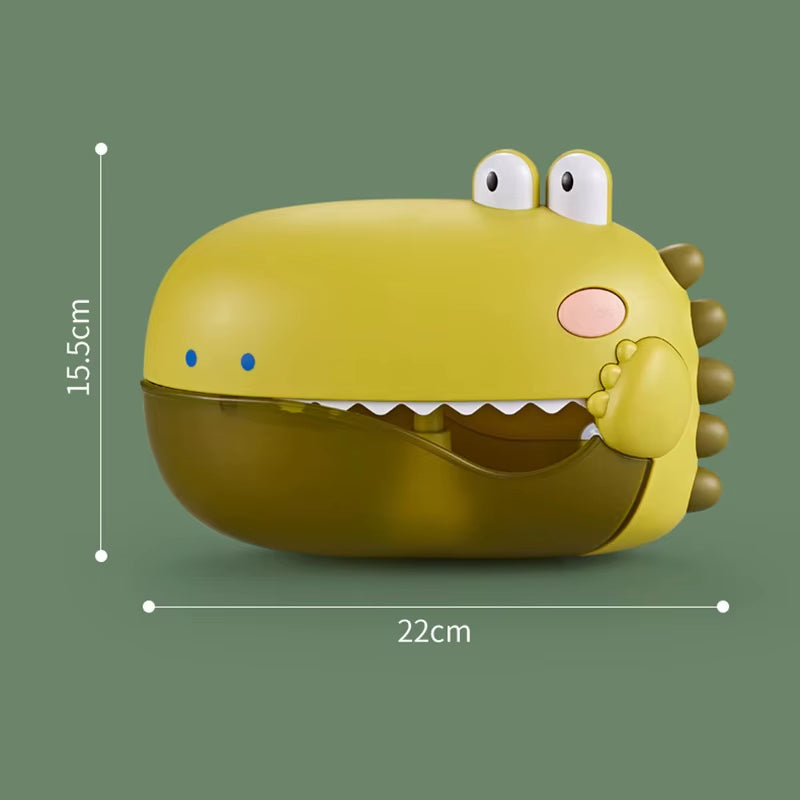 Baby Bath Toys for Kids Music Dinosaur Bubble Machine Bath Toys Bathtub Soap Automatic Bubble Maker Toys Baby Bathroom Toy