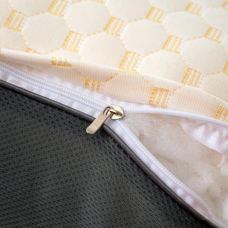 1 PCS Flat Neck Pillow - Adjustable Ergonomic Orthotic Support, High-Quality Soft Pillow Core, Relieves Neck Pain, Aids Sleep.Ergonomic Height for Optimal Cervical Support