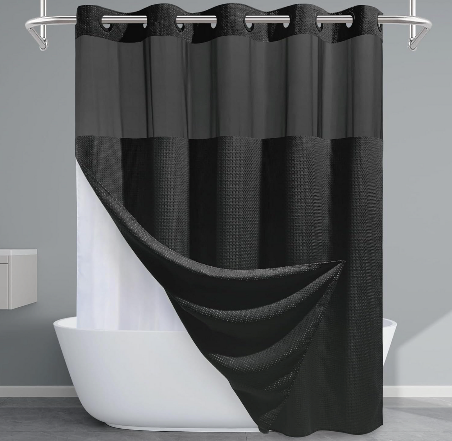 Clip Free™️ All in One Shower Curtain