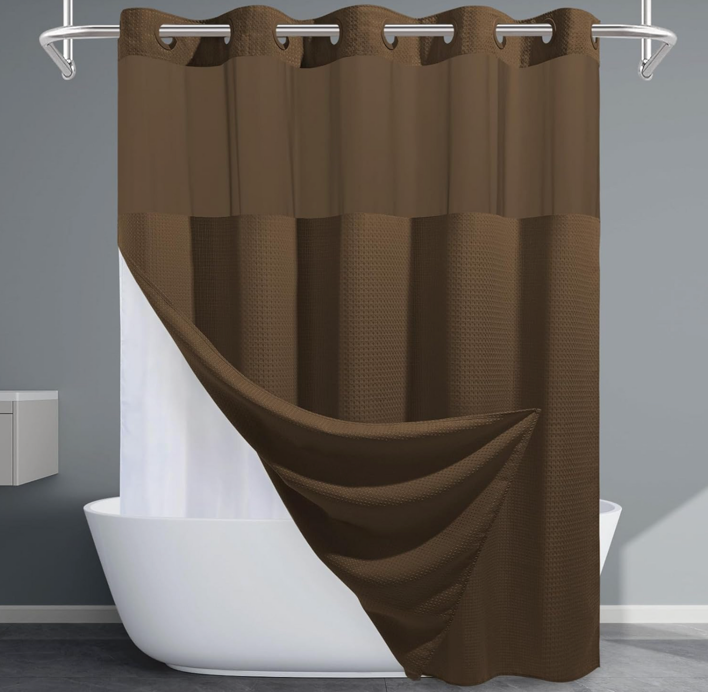 Clip Free™️ All in One Shower Curtain