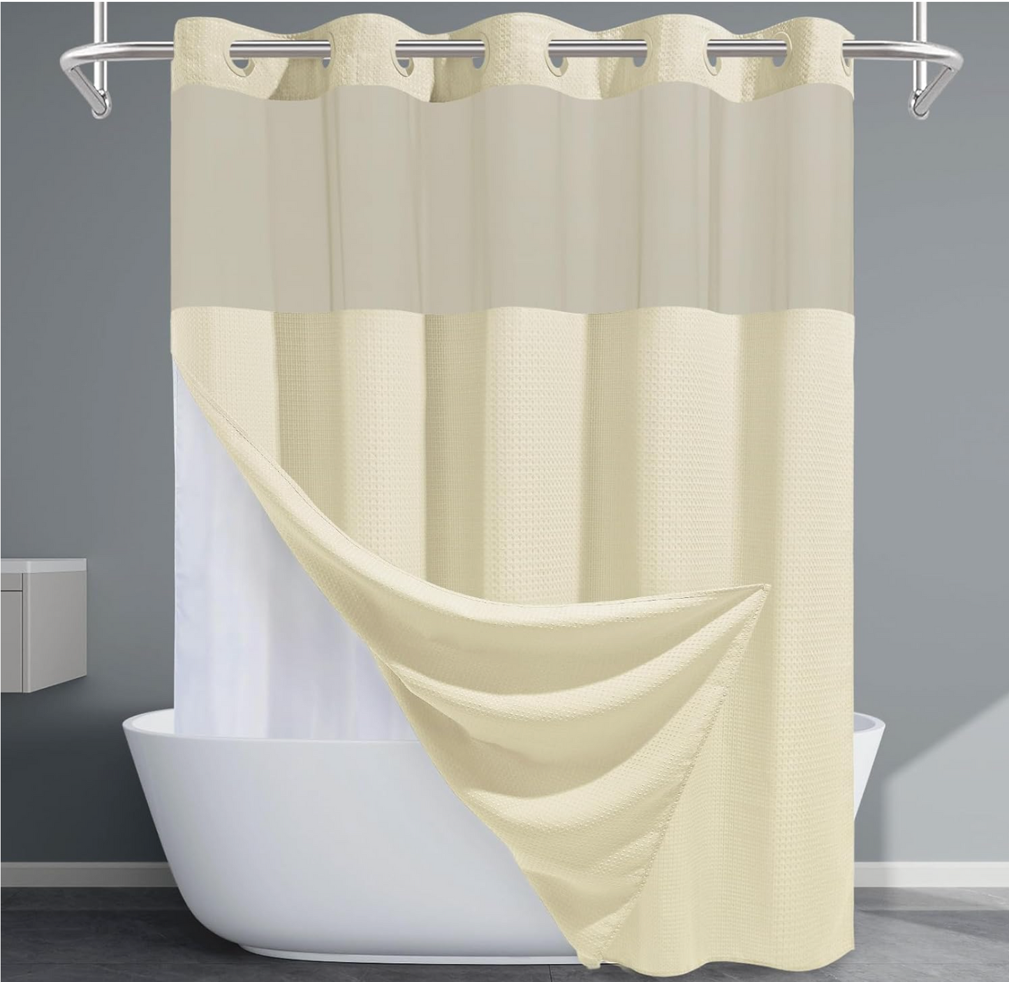 Clip Free™️ All in One Shower Curtain