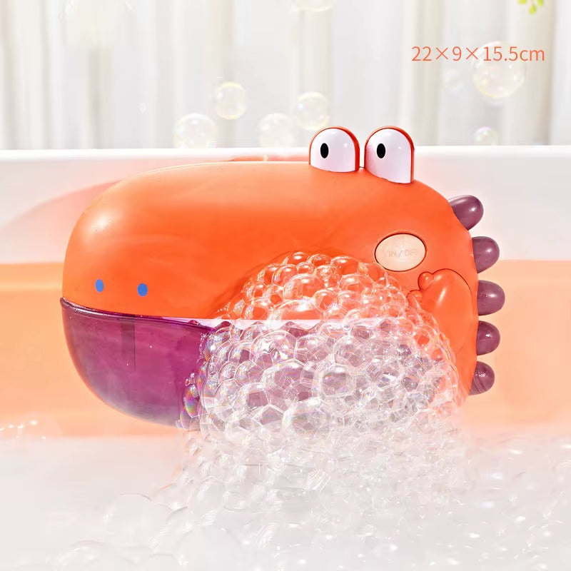 Baby Bath Toys for Kids Music Dinosaur Bubble Machine Bath Toys Bathtub Soap Automatic Bubble Maker Toys Baby Bathroom Toy