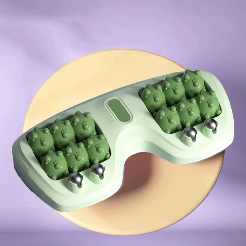 Portable Dual Foot Massage Roller Cat Claw Foot Therapy Foot Massage Instrument Relaxation Point Stimulation Magnetic Roller