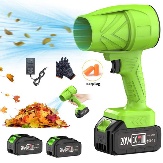 Turbojet Leafblower Leaf Blower Violent Turbo Fan Pure Copper Motor Cordless Turbo Power Air Duster Home Improve Garden Maintain Leaf Removal Manual Operation