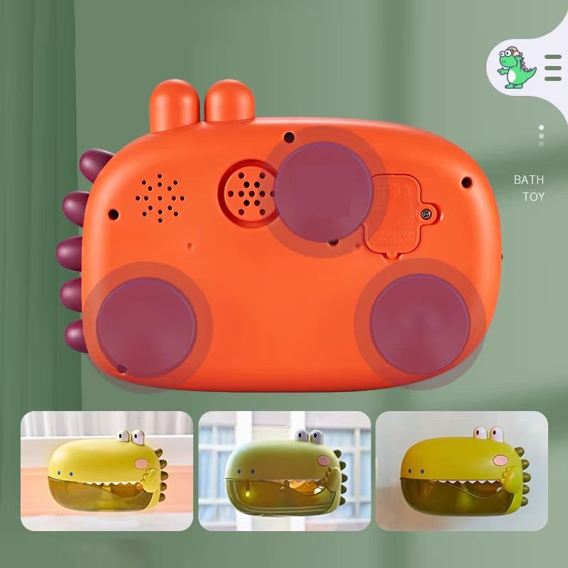Baby Bath Toys for Kids Music Dinosaur Bubble Machine Bath Toys Bathtub Soap Automatic Bubble Maker Toys Baby Bathroom Toy